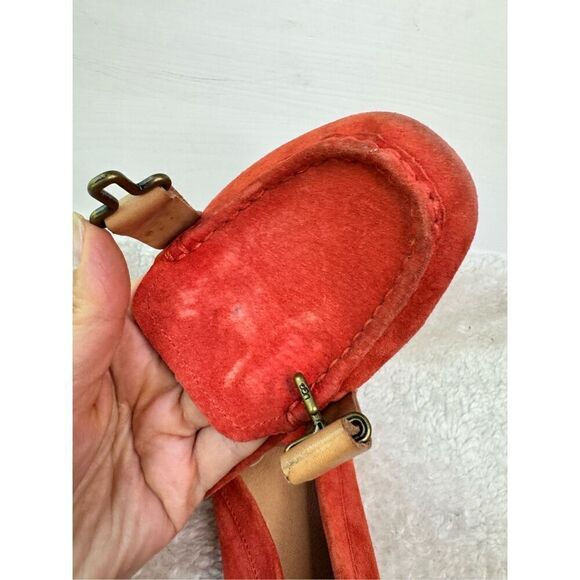 UGG ORANGE AVEN Suede MOCASSIN Driving Loafers! Size 6,5 leather summer fashion - Picture 7 of 14